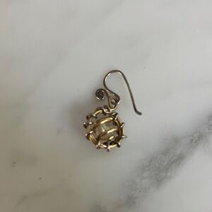 Gold and Silver Wire Wrapped Earrings